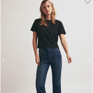Favorite Daughter Tee black crop xs